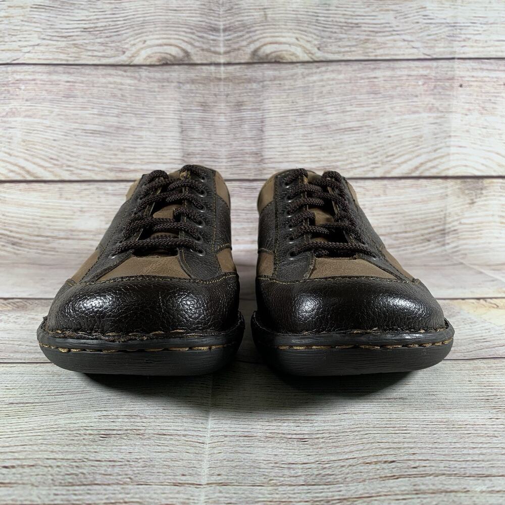 Born Monica Womens Size 8 Oxford Lace Up Shoes Sneakers Tan Brown Leather Walk - Picture 2 of 9
